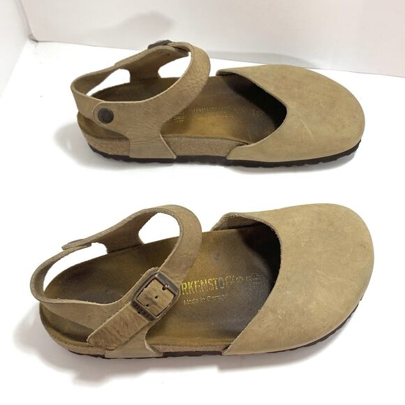 Birkenstock Women's Messina Oiled Leather Clog Size 38 EU Or 7-7.5 US - Picture 12 of 15